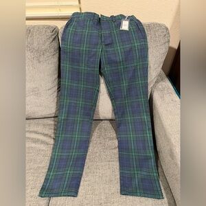 Vineyard Vines Pants Mens 30x32 Green Blue Plaid Breaker Pant Stretch Chino Golf